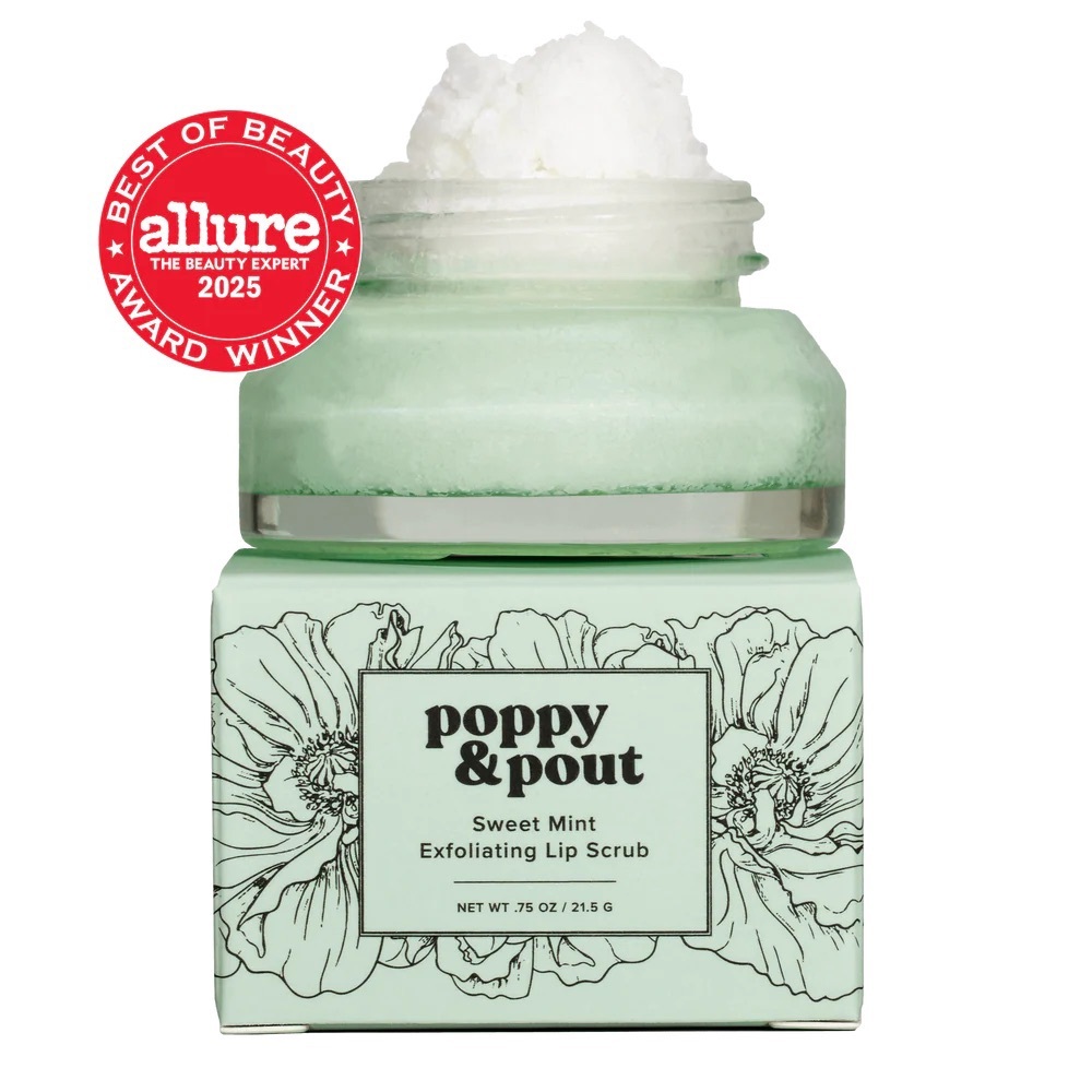 Poppy & Pout Sweet Mint Lip Scrub